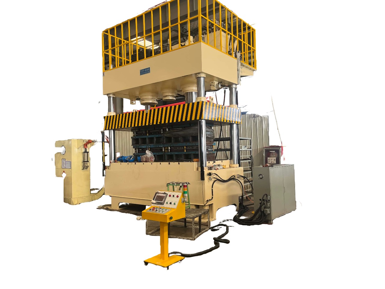 500吨四柱式万能香蕉视频啪啪啪侧视图